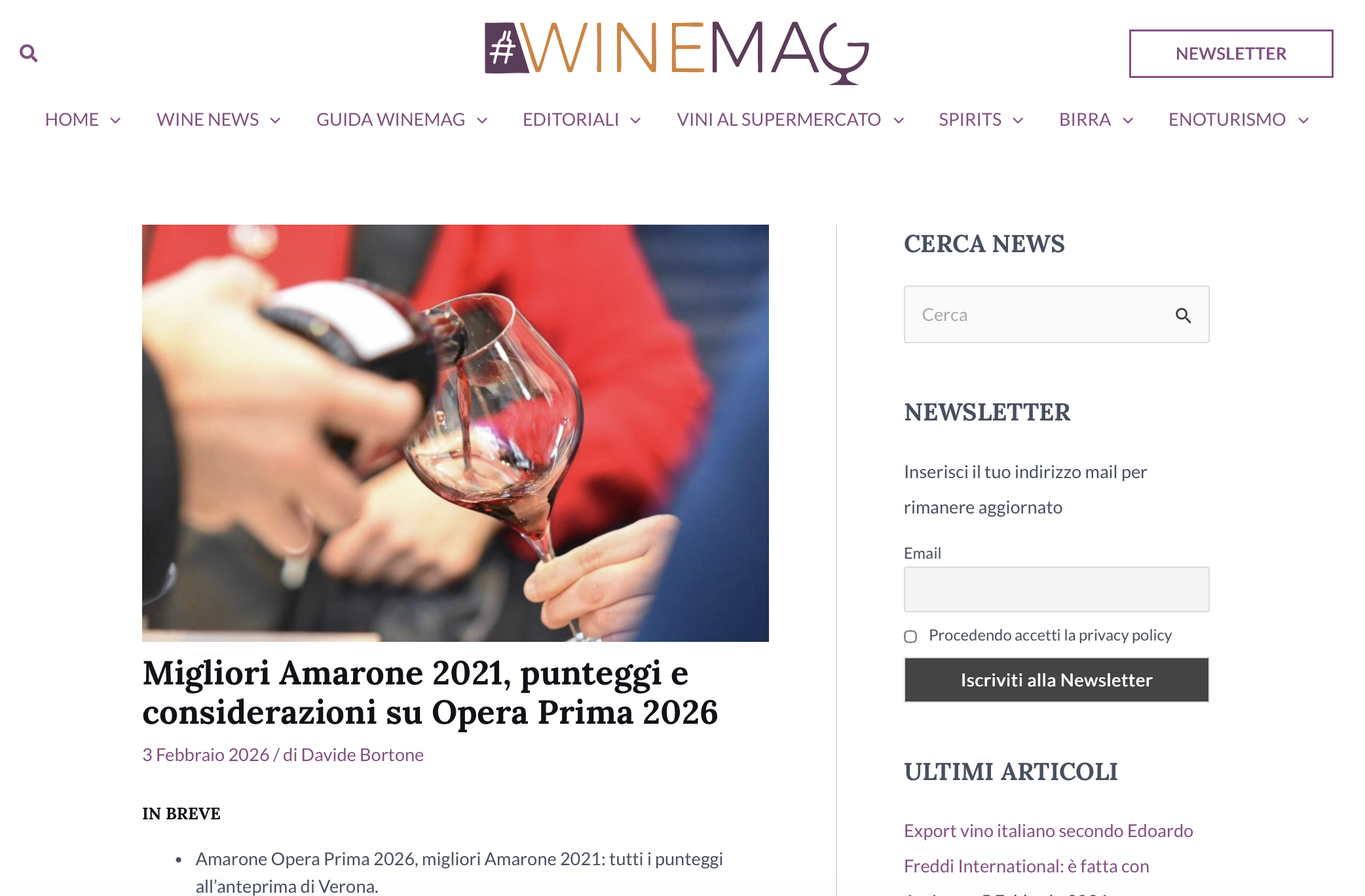 WineMag racconta l’Amarone Le Guaite